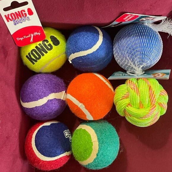 Dog Toys: Gift Basket for Dogs Who Love Balls (8), Medium - Picture 2 of 2